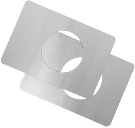 NUOBESTY 2pcs Ball Lock Repair Steel Door Reinforcement Plate Kit for Wooden Door