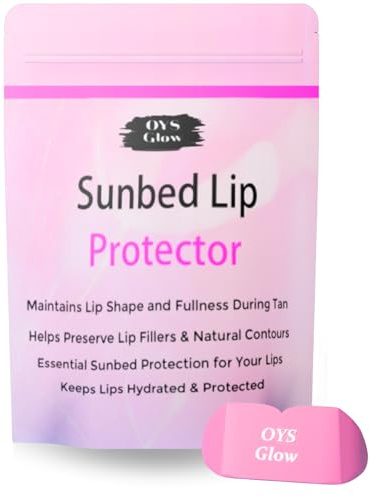Sunbed Protective Lip Cover, UV Shield for Lips on Sunbed, Silicone Material Skincare for Tanning Sessions