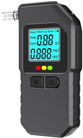 Wadakada Portable Breathalyzers Professional High-Accuracy for with LCD Digital Display Personal Breath Detector