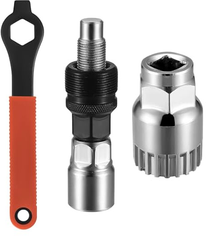 Vexorlian Bicycle Crank Extractor Set, Bike Crank Puller Kit, Bottom Bracket Remover with Wrench, Repair Tool for Mountain Bike & MTB
