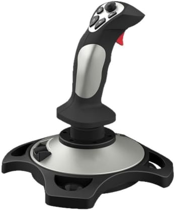 NINMORTH Flight Simulator Joystick Controller PC with ABS Construction, 22.5 x 19 x 25 cm, Compatible with PC Flight Games