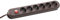 Bachmann 381.450K Smart - Regleta con interruptor (6 enchufes Schuko, 1,5 m), color marrón