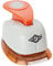 Wedo 168216 Motivlocher groß Sonne (mit praktischem Auffangbehälter, Ausstanzung 2,4 x 2,4 cm) grau / orange