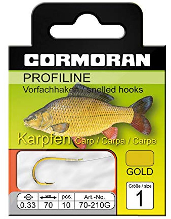 Cormoran PROFILINE Karpfenhaken Gold Gr.4 0,27mm