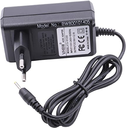 vhbw 220V Netzteil Ladegerät (20V, 2A) kompatibel mit Asus Eee PC 1005PR, 1008, 1008HA, 1008P, 1011B, 1011BX, 1011C, 1011CX Notebook, Laptop