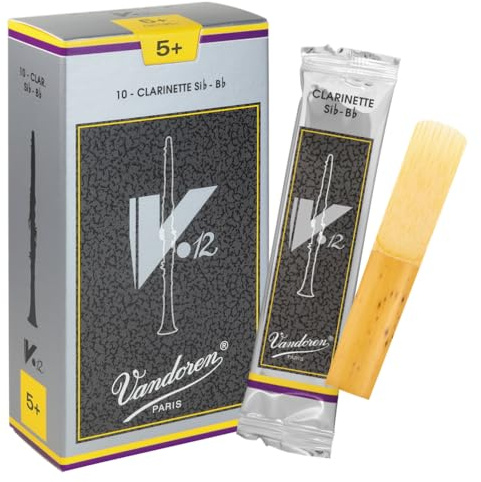 Vandoren V12 Bb clarinet reeds, box of 10 - Strength 5+