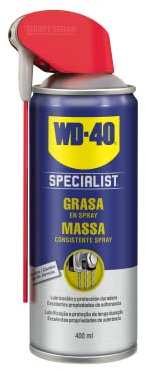 WD-40, Grasa En Spray de WD-40 Specialist, Fórmula anti goteo de larga duración grasa para lubricar mecanismos con propiedades de adhesión, 400 ml