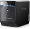 FANTEC Qb-35US3R Externes 4-fach Raid Festplattengehäuse (für 4x 8, 89 cm (3, 5 Zoll) SATA Festplatten, USB 3.0 SuperSpeed und eSATA Anschluss, Raid Funktion (0/1/3/5/10/Big), 80 mm Lüfter) Schwarz