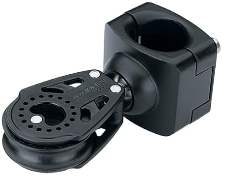 HARKEN Block Carbo einfach Führung für Relingstütze 40 mm Scheibe für Tau von 10 mm