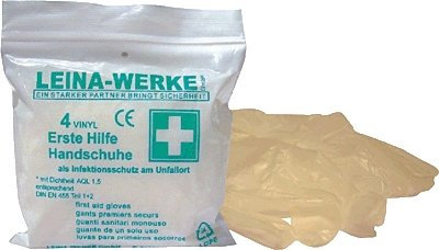 Erste-Hilfe Schutzhandschuhe/REF 43011 Größe: L Sc