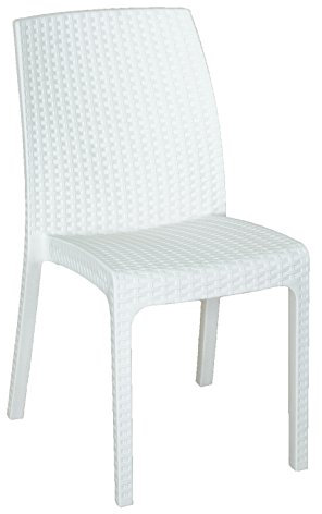 bica 9095 Virginia Stühle, White, 95 x 49 x 180 cm, weiß, 47 x 59 x 86 cm