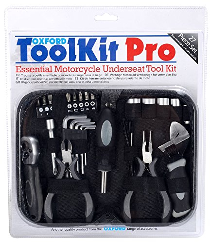 OXFORD 2015 Juego Herramientas Pro Pieza 27 Motocicleta Debajo del Asiento Kit Esencial