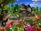 500 Piece Jigsaw Puzzles For Adults - Cats In A Cottage Garden - British Artist | Made in the UK | Recycled Puzzleboard | 50cm X 38cm, Jigsaw Puzzles For Adults