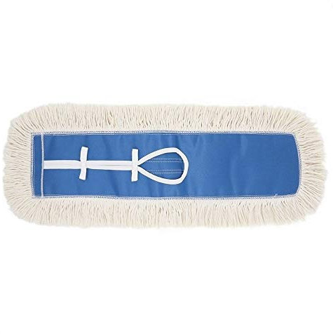 Bonison Industrial Strength Cotton Dust Mop Head Refill, Thick Tufted Replacement Head for Home, Commercial Use, Fits Standard Size Mop Frame, Perfect for Hardwood, Laminate, Concrete (1, 24)