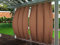 Clothink Outdoor Vorhang Ösen Oben Unten Anti-Verblassen Windschutz Sonnenschutz Sichtschutz Wetterfest, Terrasse Balkon Pergola (Braun, 132x215cm)