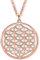 VIASOUL® Halskette Blume des Lebens I Lebensblume Kette für Damen I Flower of Life Anhänger I Mit 585er Gold überzogen I Die Original Blumen Kette (Rose)