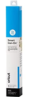Cricut Smart Iron On | Ocean Blue | 0.9 m (3 ft) | Heat Transfer Vinyl Roll (HTV) | for use with Cricut Explore 3 and Cricut Maker 3