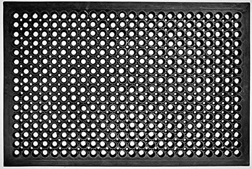 Jet-Line | Fußmatte Mona | 60 x 90 cm | Schmutzfangmatte | Türmatte | Bodenmatte | Fußabtreter | Gummi | Wetterbeständig