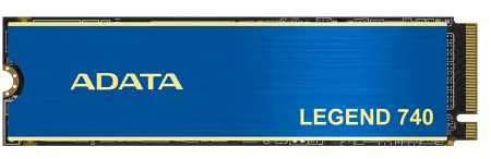 ADATA & XPG Legend 740 PCIe Gen3 x4 M.2 2280 Solid-State-Laufwerk SSD 250GB, NVMe 1.3, Bis zu 2500 MB/s, PC Gaming, 3D NAND, LDPC, AES 256-Bit Verschlüsselung ALEG-740-500GCS Blue