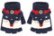JIAHG Kinder Halbfinger Handschuhe Fingerlose Fäustlinge Mädchen Winter Cartoon Fingerhandschuhe Strickhandschuhe Thermohandschuhe mit Klappe (Marine A)