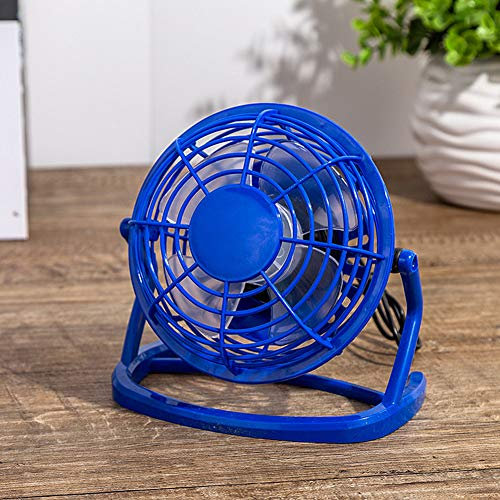 KANKOO Ventiladores De Mesa Ventilador USB Ventiladores de Escritorio Ventilador de Escritorio USB silencioso Potente Ventilador de Escritorio Blue