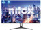 Nilox NXM22FHD01, Monitor 22 Pollici Full HD, Schermo PC Frameless con Risoluzione 1920x1080, Porte HDMI-VGA, Tempo di Risposta 5ms, Luminosità 250 cd/m2, Piedistallo in Leghe Metalliche