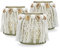 Blümelhuber Windlicht Set - 3 Maritime Teelichter mit Muscheln - Boho Windlichter für Drinnen und Draußen - Boho Hochzeitsdeko