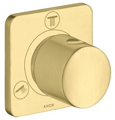 hansgrohe AXOR Citterio M Trio/Quattro Ab- und Umstellventil Unterputz, 34920950, Farbe: Brushed Brass