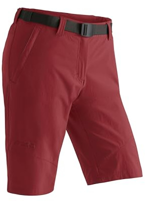 Maier Sports Lawa, Kurze Damen Wanderhose, Wasserabweisende Bermuda | Für Trekking und Hiking, mSTRETCH pro 4 für mehr Komfort, Dryprotec für schnelles Trocknen, Perfekt für den Sommer