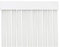 MERCURY TEXTIL Cortina para Puerta Tiras PVC 210x120cm，Cortina para Puerta Exterior (Transparente+filo Blanco P16)