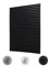 KELIXU 2 Pack 120CMx180CM Pleated Fabric Blind Blackout Shade Instant Stick on Blinds for Window Privacy Protection, Quick Fix and Easy to Install, with 4 Clips, Black