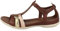 ECCO Womens Flash 240873 Leather Mink Gold Hammered Bronze Sandals 4.5 UK