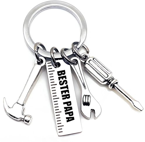 OuMaiFeng Vatertagsgeschenk Geschenke für Papa,Schlüsselanhänger Geschenk für Bester Papa Geburtstag Weihnachten,Vatertag