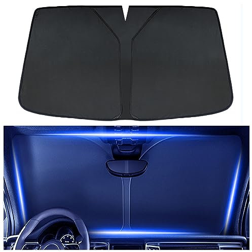 FANNAY Parasol Parabrisas Delantero Coche, para Seat Leon MK4 2020 Plegable Aislamiento TéRmico ProteccióN Interior Accesorios