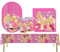 41Pcs Barbiprinzessin Set de Décoration pour Fête d'anniversaire, Kit de Vaisselle pour Fête d'anniversaire, Assiettes, Tasses, Nappes, pour Filles, Décoration pour Fête d'anniversaire d'enfants