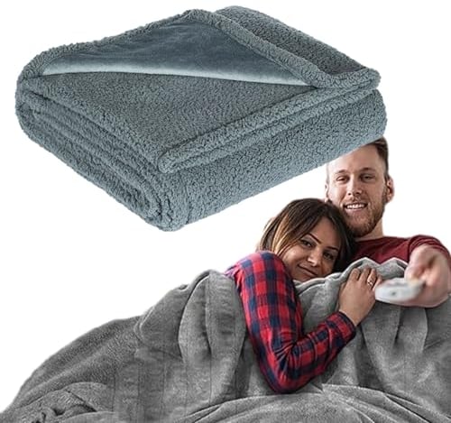 YCYATS Liebesdecke Wasserdichte, Liebesdecke - Die Wasserdichte Kuscheldecke, Wasserdicht Decke for Bett Couch Sofa, Wasserdichte Hundedecke für kleine mittelgroße Hunde, weiche (Grey, XL:145*216CM)