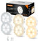 MEKKLEON Schrankbeleuchtung Unterbauleuchte Küche mit fernbedienung,vitrinenbeleuchtung kabello,USB Wiederaufladbares,3Pack LED Beleuchtung mit Klebepads für Schlafzimmer (CCT-6PCS)