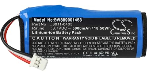 vhbw Akku kompatibel mit Minelab Equinox 600, 800 Metalldetektor (5000 mAh, 3,7 V, Li-Ion)