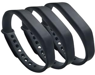 hecere ID RFID Silikon Wristband/ID-Armband, tk4100, EM4100/EM4200 kompatibel (3 Stück)