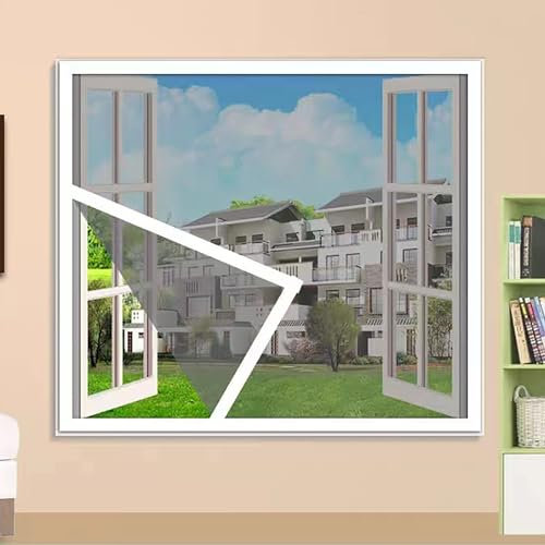 60x110cm,Insect Window Screen Mesh, Fly Screen for Window & Doors, High Density Bug Screen Stops Mosquitoes, Flies, Wasps, Spiders