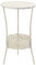 Willood Bistrotisch Vintage-Stil Rund Metall 40 x 70 cm Weiß