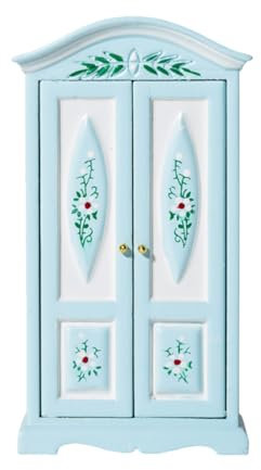 jojofuny Miniatur Möbel Modell Holz Kleiderschrank Für Puppenhaus Dekoration Weißes Design Zubehör Für Puppenhaus Zimmerbox Und Kinderzimmergestaltung