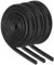 sourcing map 3Pcs Wire Insulation Braid Fire Sleeve,3.28Ft-2mm ID Black, High Temp Silicone Coated Fiberglass Sleeving for Automotive Hose Lines Electrical Wiring