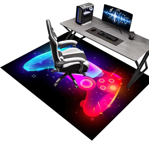 Tapis de Protection pour Sols Durs, 60 x 70 cm Tapis de Chaise Gaming, Tapis Protecteur de Sol pour Fauteuils de Gaming, Tapis de Sol pour Fauteuil, Tapis Antidérapant Convient au Bureau à Domicile