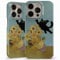 AIGAT Van Gogh Funny Cat Parody Meme Full Print Hard Case Cover for iPhone 16 15 14 13 12 11 Series Models - Design 2