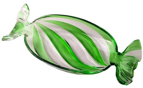 Liuyoyo Piatto da Portata Natalizio, Piatto di Caramelle in Vetro da Portata Piatti da Dessert, Vassoio per Stoviglie Natalizio Piatti Decorativi per Bomboniere Natalizie, (B)