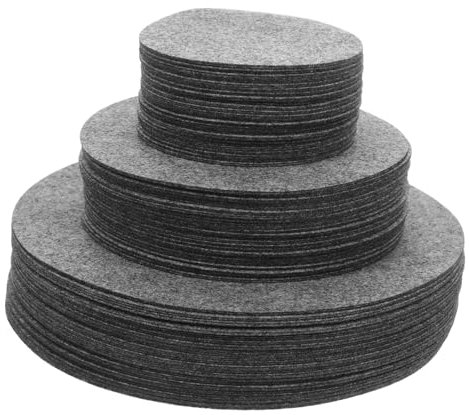 OFFSCH 144piezas Divisores De Placas De Fieltro Protectores Redondos Para Sartenes y Platos Separadores De Platos Para Almacenamiento Gabinete