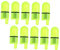 BESPORTBLE 30St LED Angeln Nachtlicht Fischglockenlicht angehen Spektrum Bissanzeiger zum Karpfenangeln Angelrutenalarm angelzubehör Angeln Glocke Lampe Angeln Glocke Lichter Plastik Green