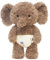 Jongyumo Schlummer Elefanten Kuscheltier, Baumwolle Baby Beruhigungsspielzeug Elefant, Weiche und Kuschelige Stofftiere, 35cm Baby Einschlafhilfe Elefanten, Schmusetier für Neugeborene (Grau/Rosa)