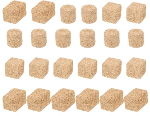 Veemoon 24 Piezas de Fardos de Paja Miniatura para Decoración Realista, Finamente Elaborados en Madera, Combinables Libremente para Escenas de Granja y Manualidades